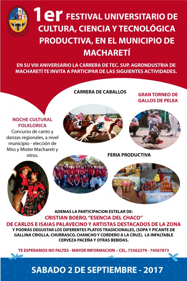 Primer Festival Universitario en el Municipio de Macharet&iacute;