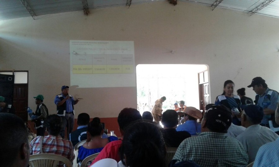 Informe del Honorable Alcalde Municipal de Machareti se&ntilde;or Eduviges Chambaye M.